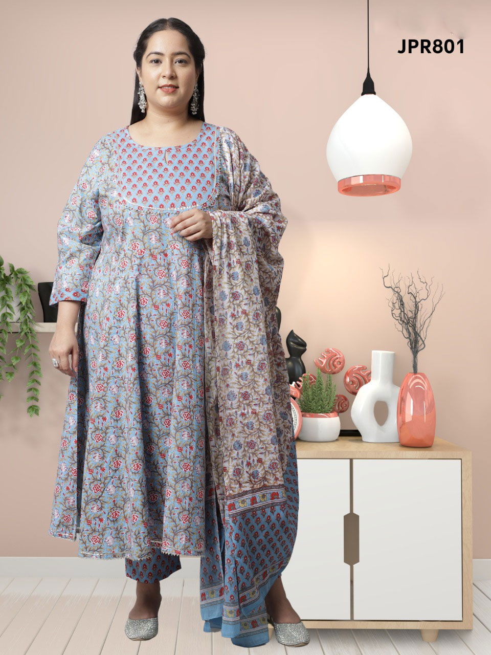 Trendy Printed 103 Regular Wear Wholesale Cotton Readymade Suits
